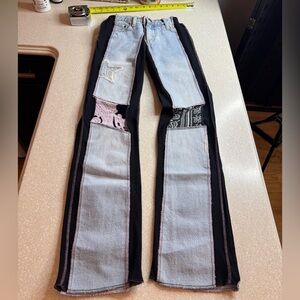 Styles Ever After embroidered patchwork awesome unique jeans